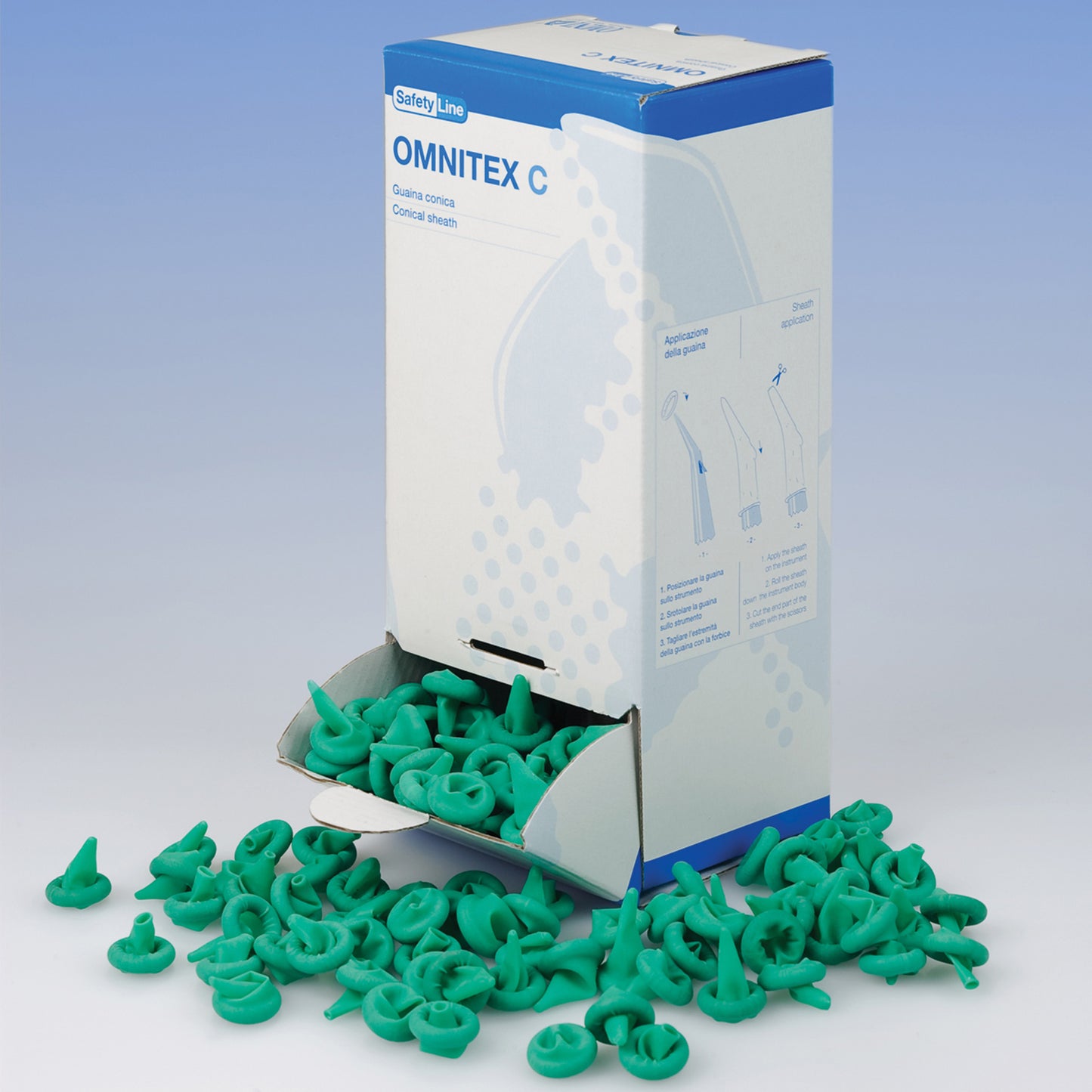 Omnitex C Conical Sheath Green - Nitrile