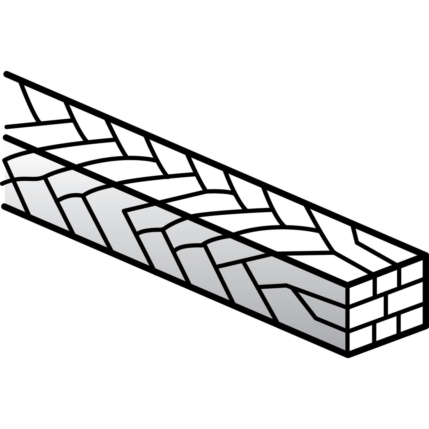 8-Strand Stainless Steel Natural Archform 16x22 Upper