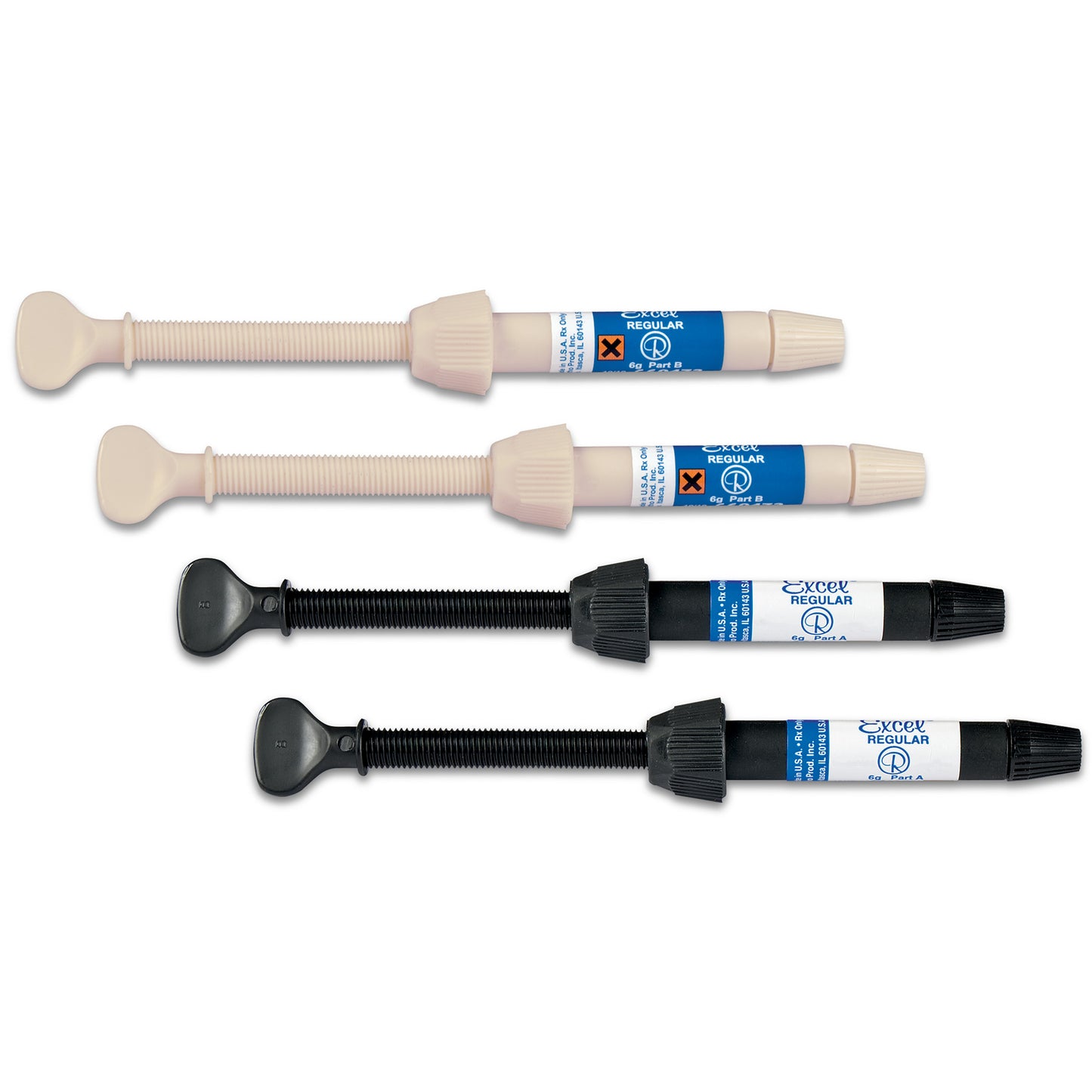 Excel Regular Kit - Screw Syringes Fluoride Free
