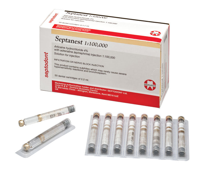 Septanest 4% Articaine Anaesthetic 1:100,000