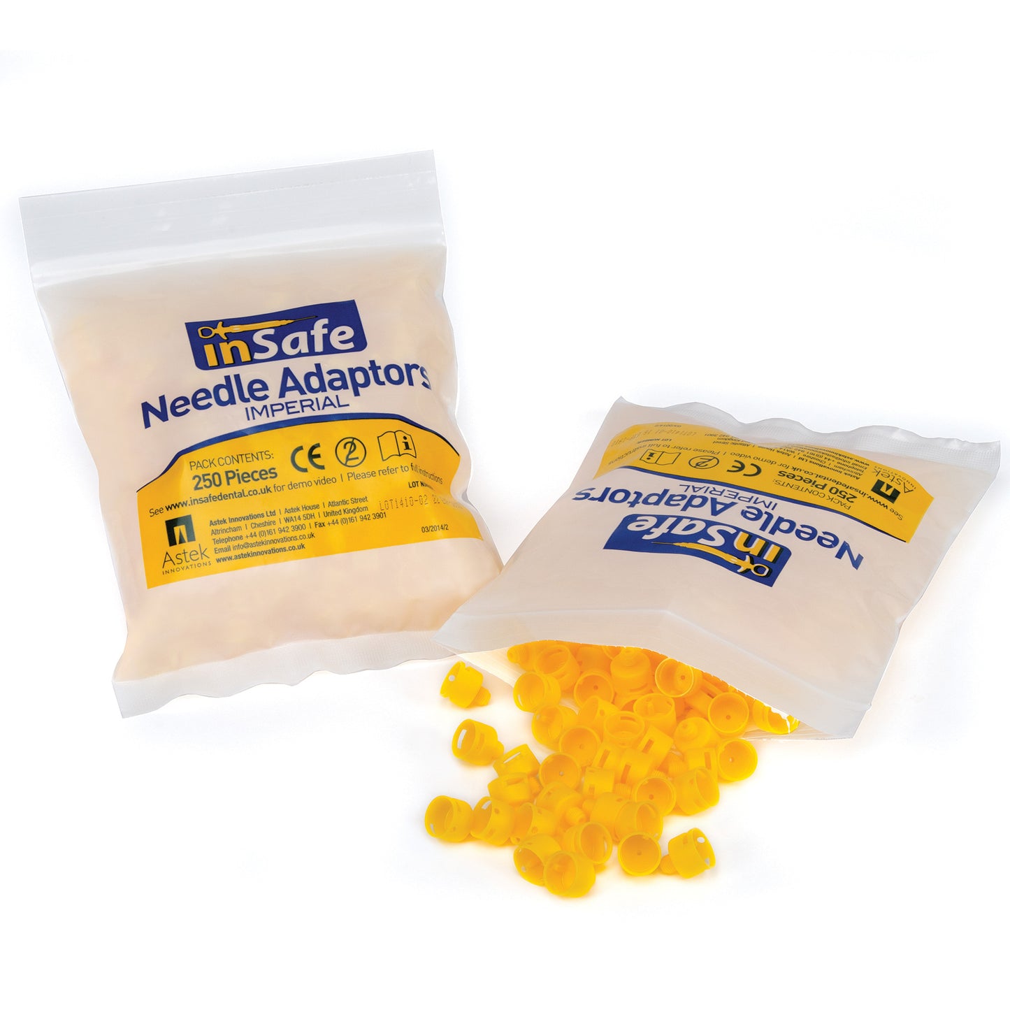 inSafe Accessories Needle Adaptors, Imperial - Yellow
