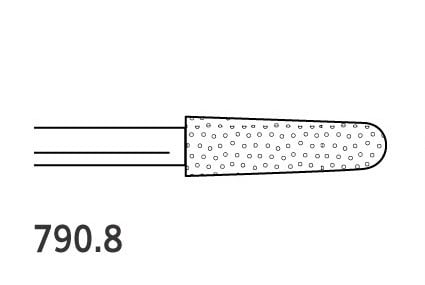 Two Striper Burs Round End Taper FG 790.8 FIne