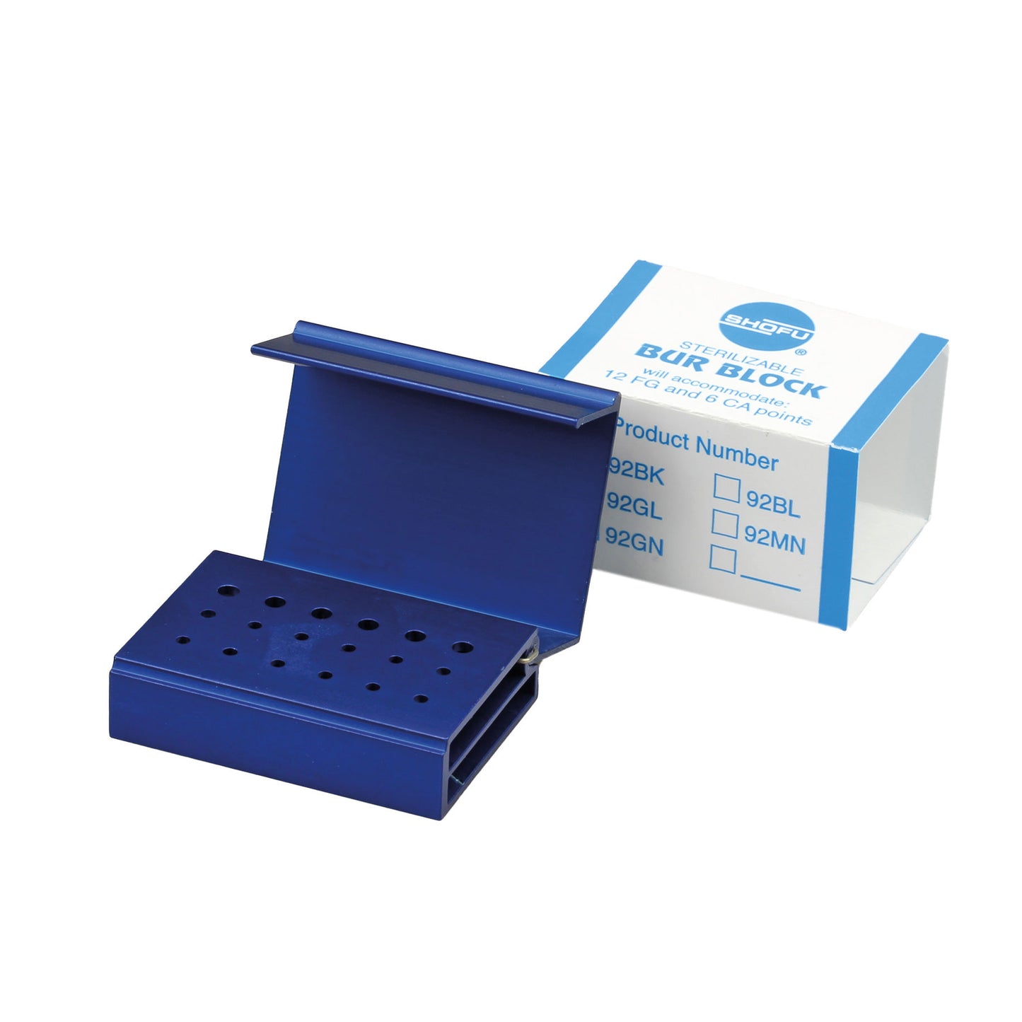 Bur Block Blue