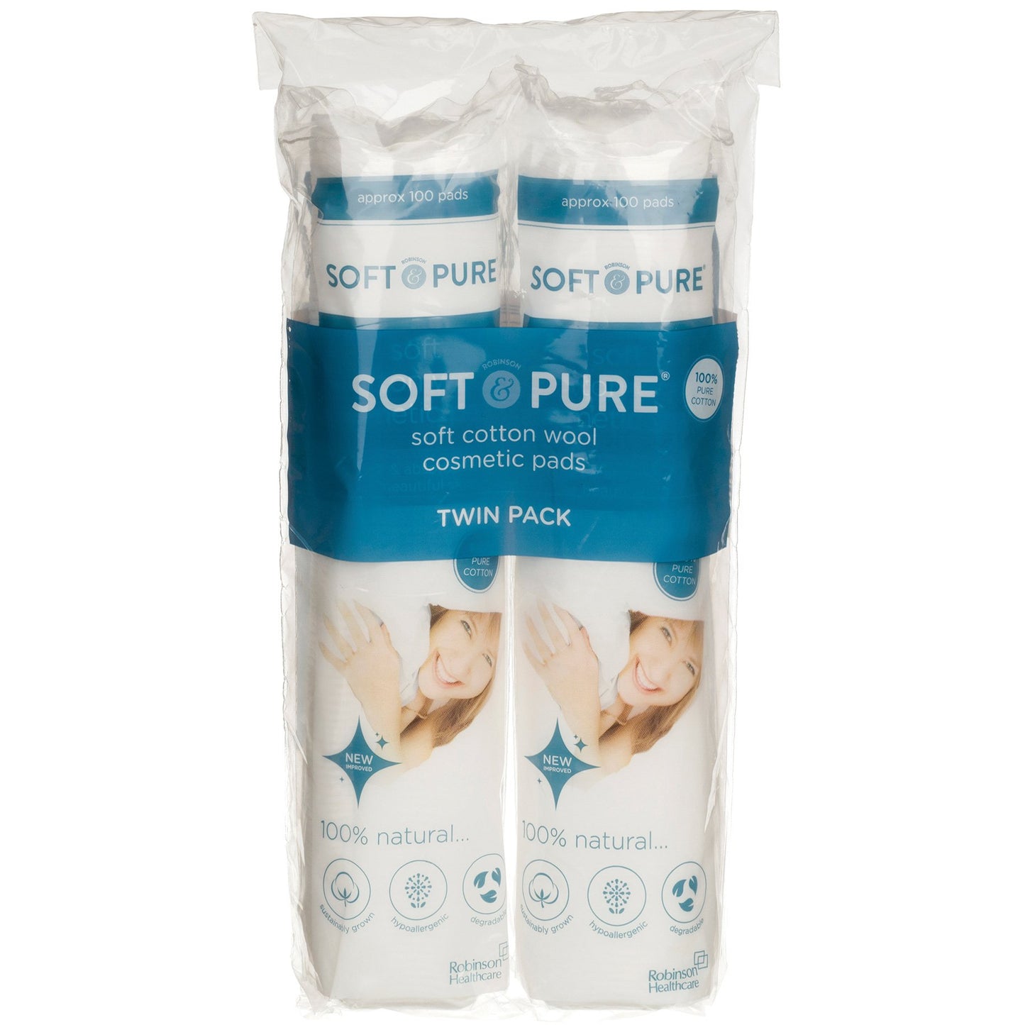 Round Cotton Wool Cosmetic Remover Pads