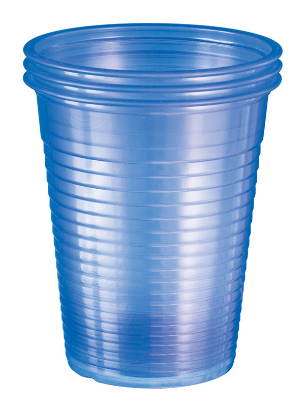 Plastic Cups Squat 180ml Aqua Blue