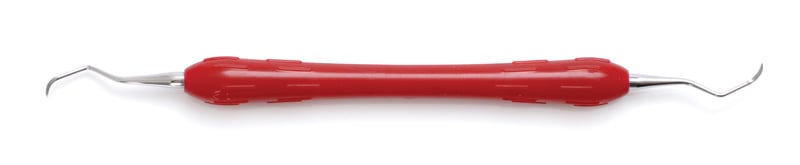 Silicone Handle 311/312 Mini Sickle Scaler (Red)