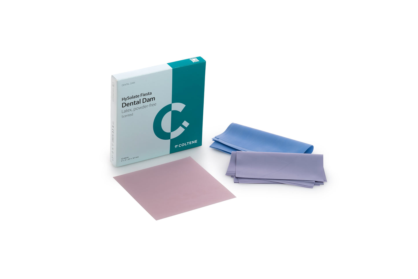 HySolate Rubber Dam Fiesta Assorted Medium Square 5x5