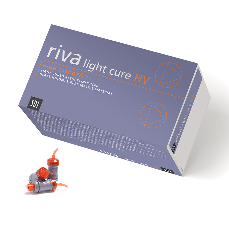 Riva Light Cure HV Glass Ionomer Capsules A1