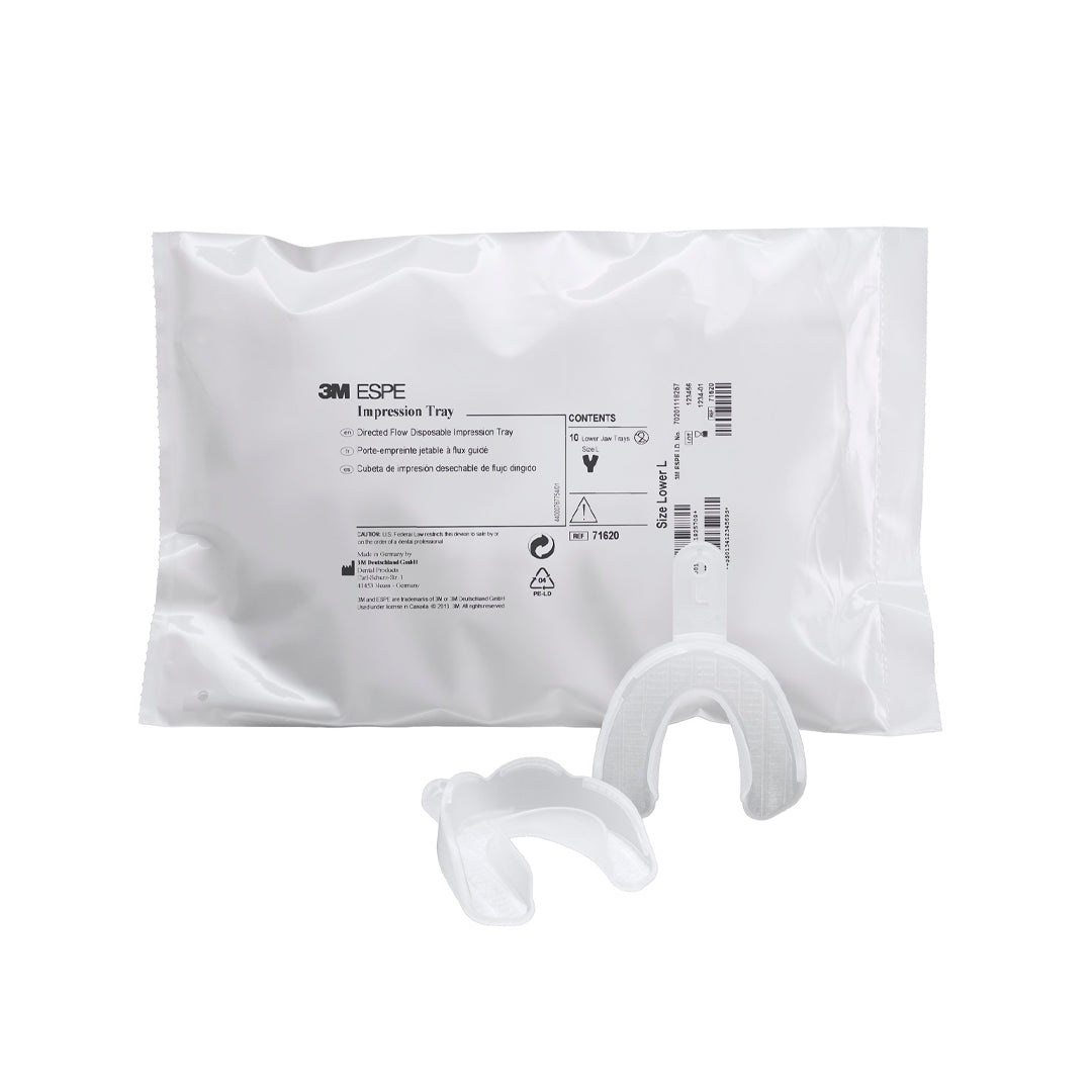 3M Disposable Impression Tray Lower Jaw Size Medium
