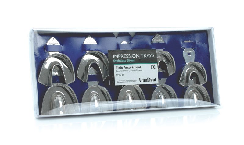 Stainless Steel Impression Trays Plain Assorted