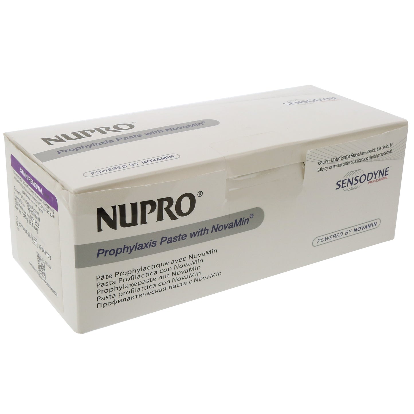 NUPRO Sensodyne Paste Cups Stain Removal - Spearmint with fluoride