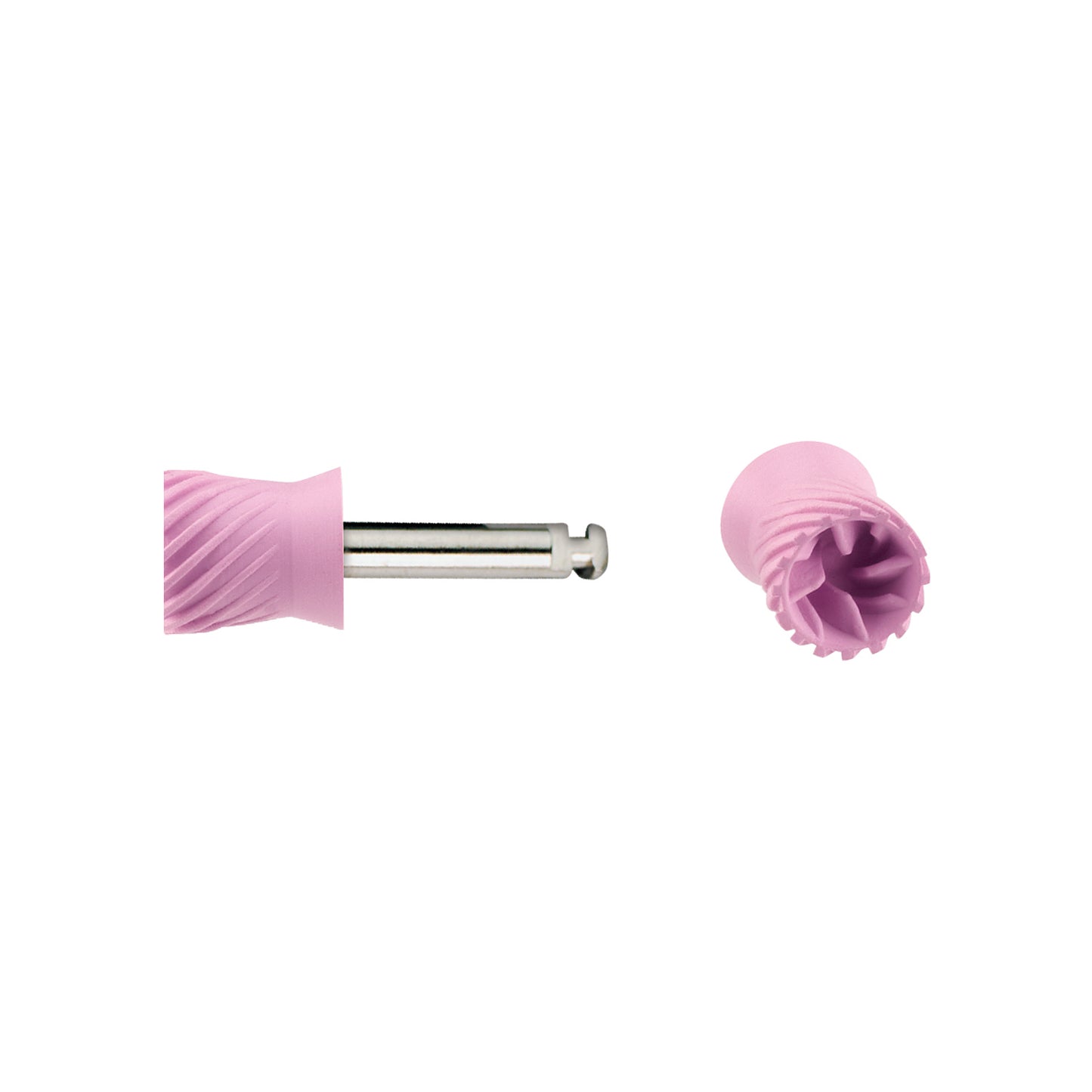 Young Prophy Cups Elite Flex, Short, Extra Soft, Pink, Latex Free, Latch Type