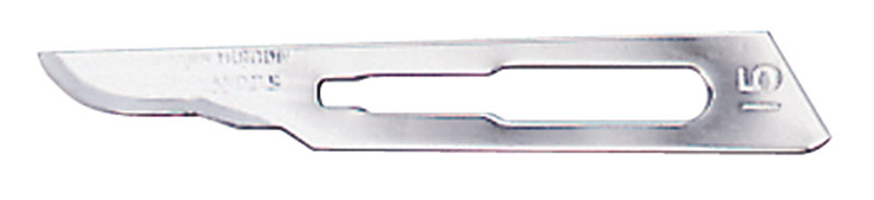Scalpel Blades - Red, Sterile, Carbon Steel No. 15 (0205)