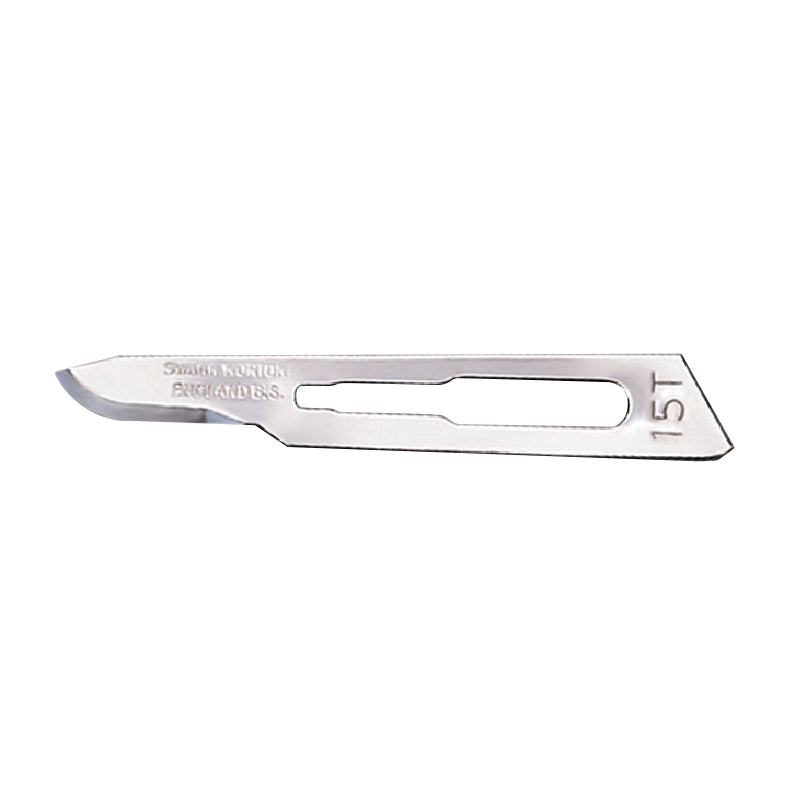 Scalpel Blades - Red, Sterile, Carbon Steel No. 15T Blue (0292)