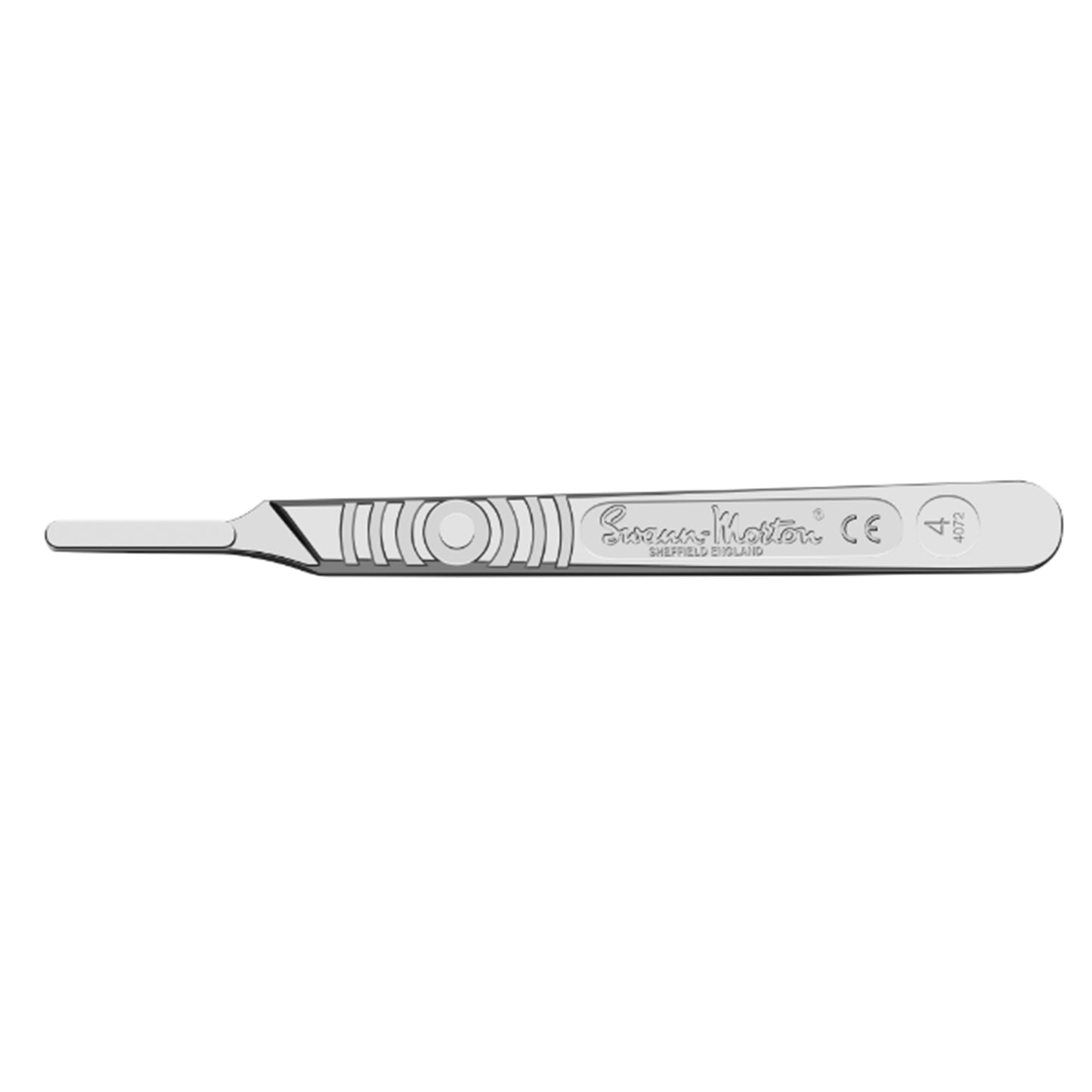 Scalpel Handle, Stainless Steel - No. 4 (0934)