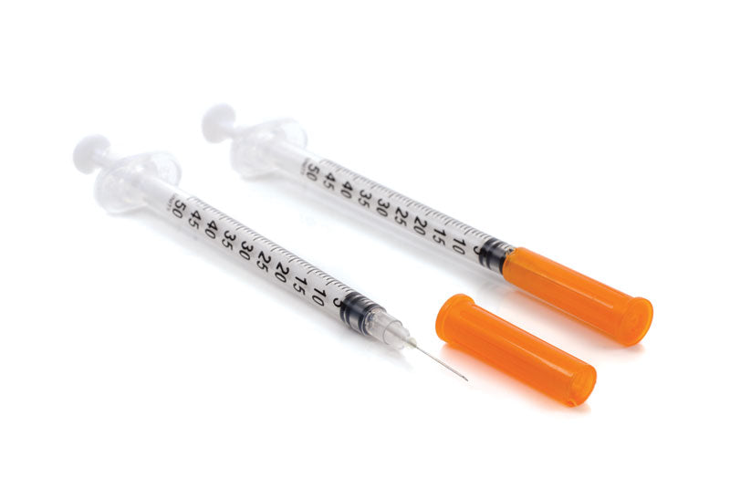 Sterile Insulin Syringes With Needles 0.5ml - 29G x 12.7mm