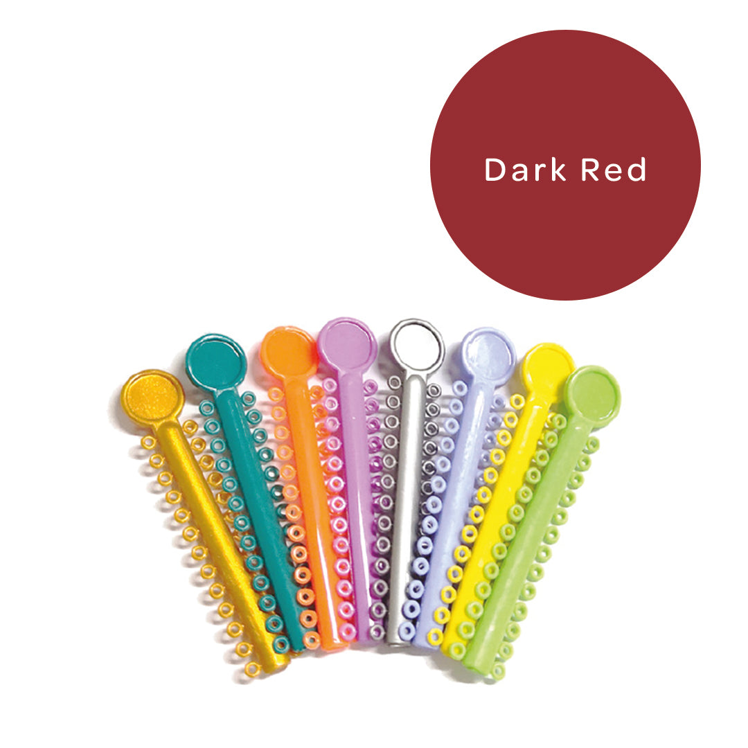 Elastomeric Ligatures Regular Dark Red