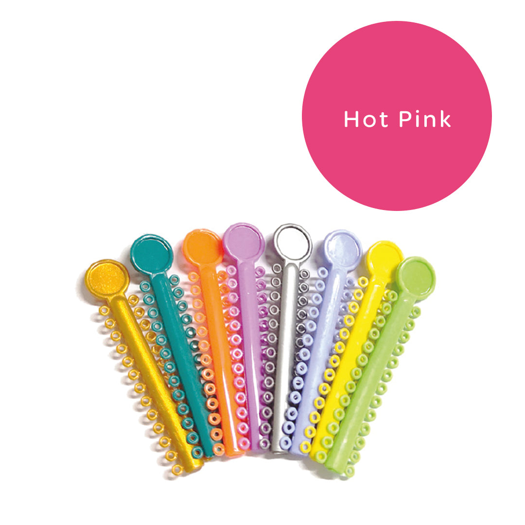 Elastomeric Ligatures Regular Hot Pink