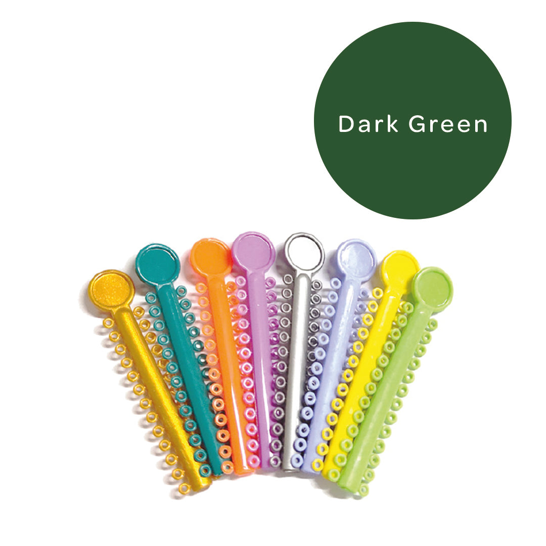 Elastomeric Ligatures Regular Dark Green