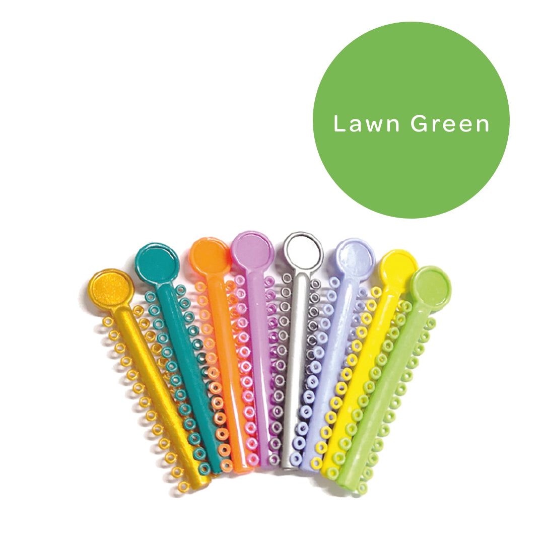 Elastomeric Ligatures Regular Lawn Green