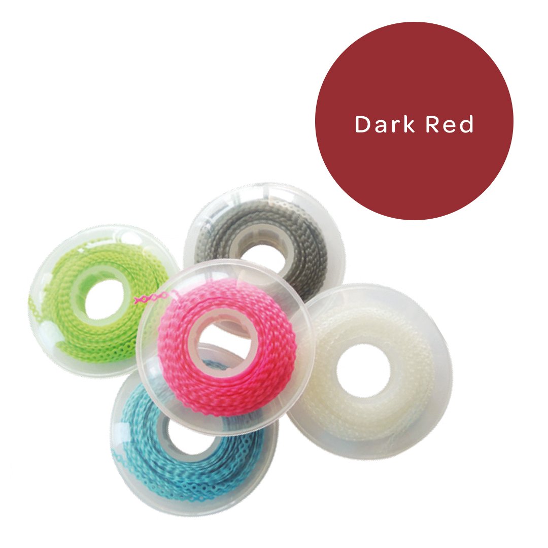 Elastomeric Chain Short Dark Red
