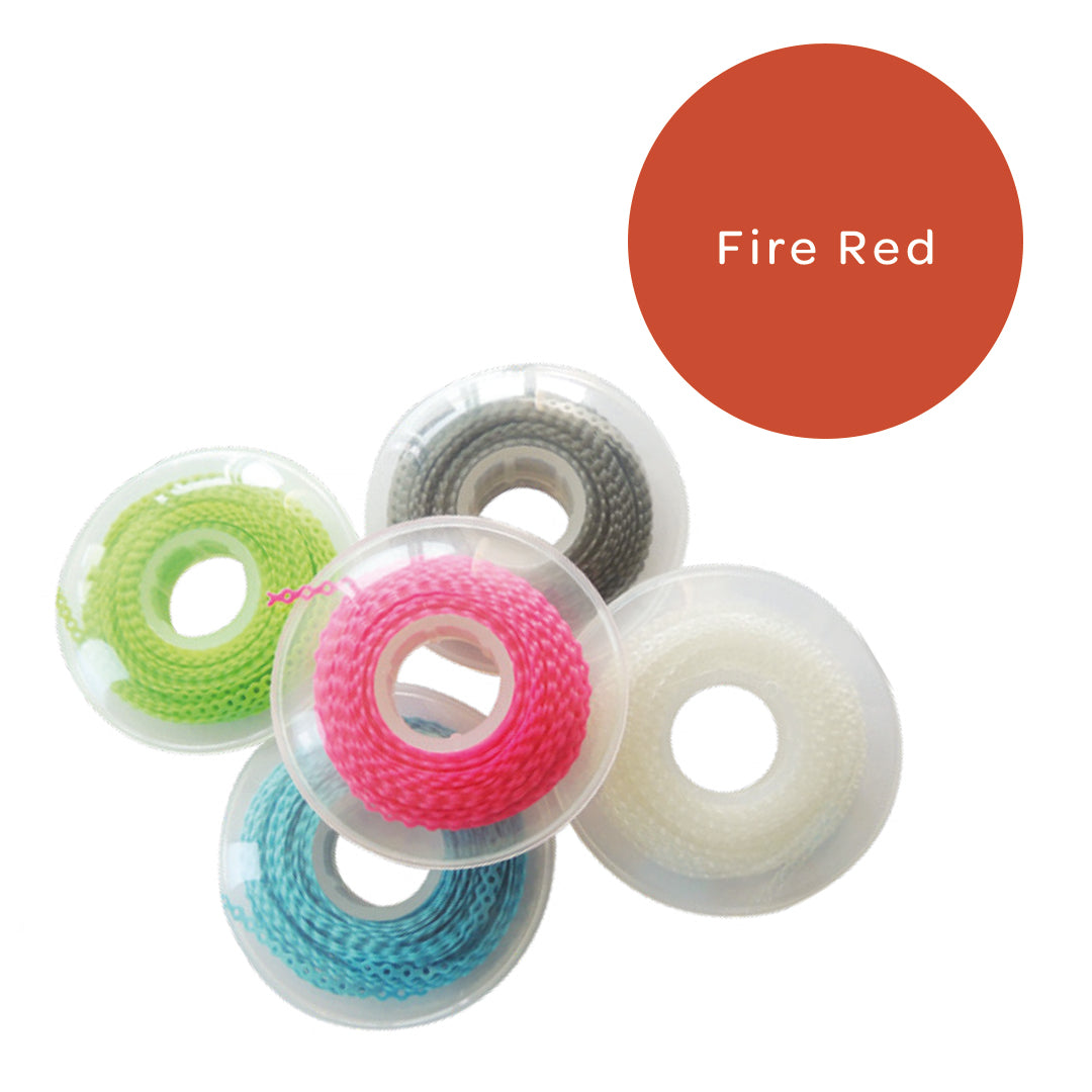 Elastomeric Chain Long Fire Red