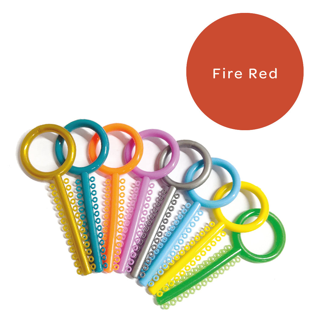 Elastomeric Ligatures Fire Red