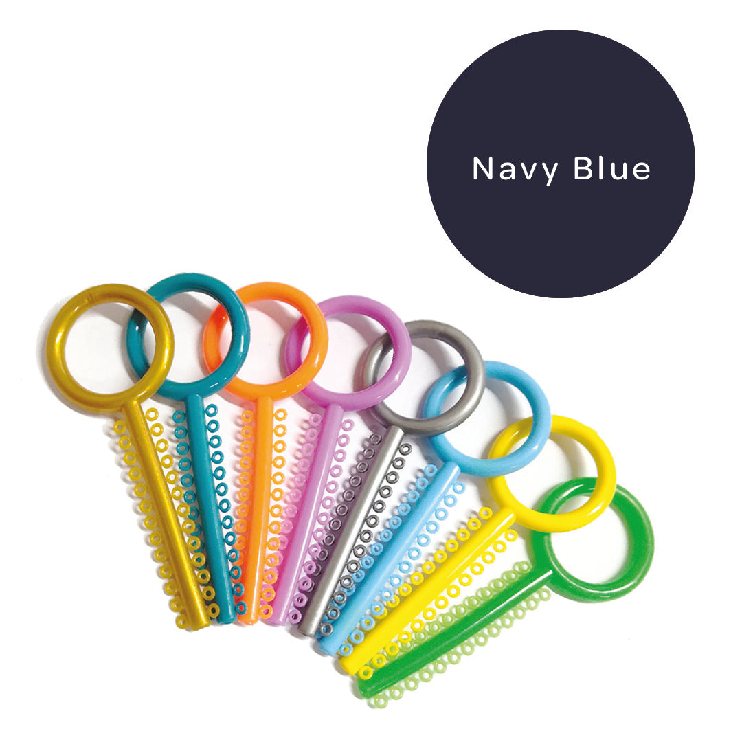 Elastomeric Ligatures Navy Blue