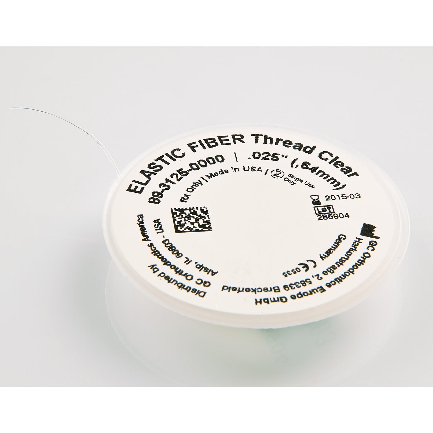Elast-O Fiber 025X25' Spool Clear