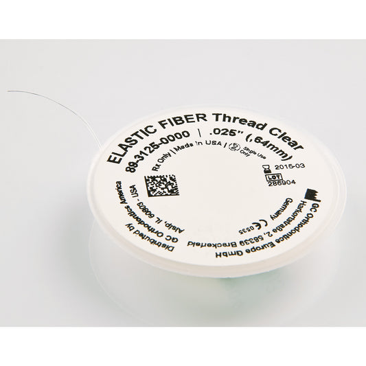 Elast-O Fiber 025X25' Spool Clear