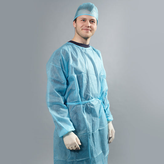 Gown Isolation Sterile S Blue