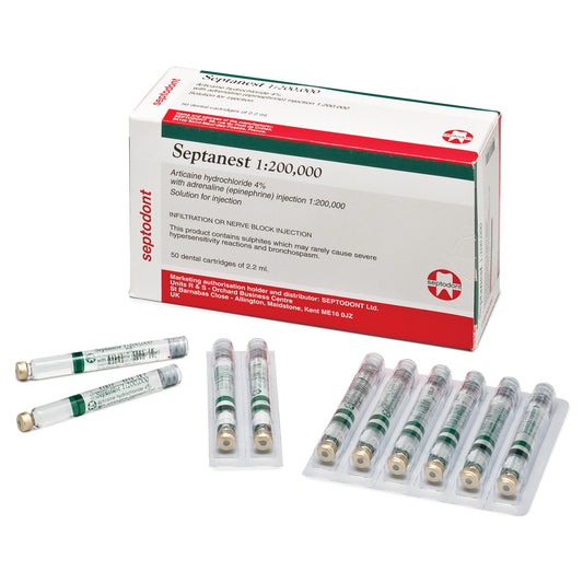 Septanest 4% Articaine Anaesthetic 1:200,000