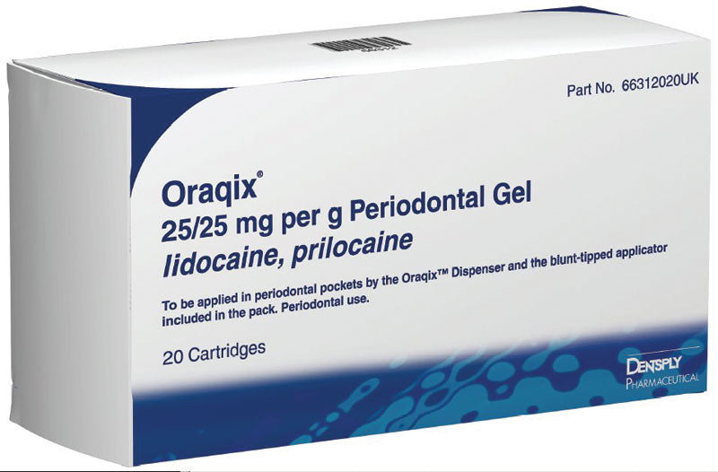 Oraqix 25/25mg per g Periodontal Gel Cartridges