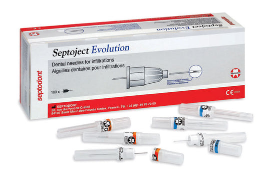 Septoject Evolution Needles 30G - Short (0.30 x 25mm) -  Blue