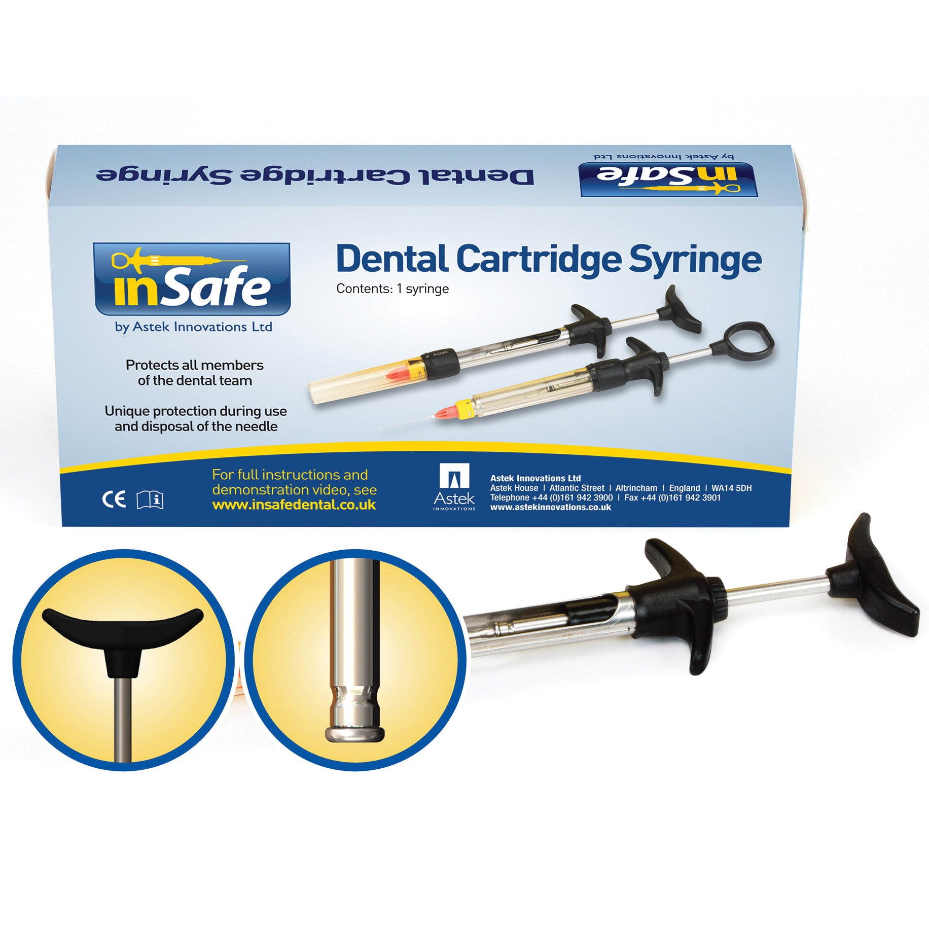 inSafe Syringes - 2.2ml Standard Non Aspirating T-Type