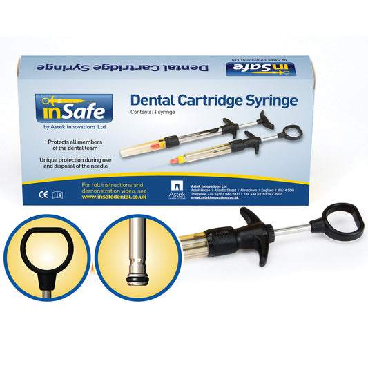 inSafe Syringes - 2.2ml O-Ring Aspiration, Thumb Ring