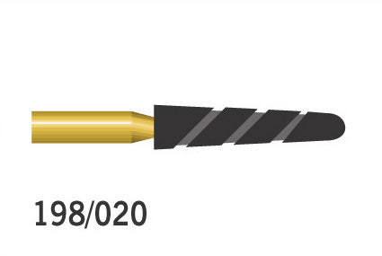 Gold Twister Burs Round End Taper FG Coarse 198/020