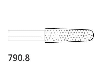 Two Striper Burs Round End Taper FG 790.8 Coarse