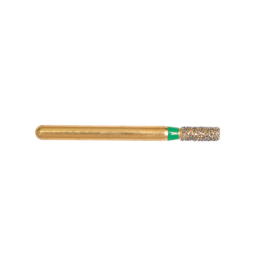 Gold Diamond Burs Cylinder FG Medium 109/015