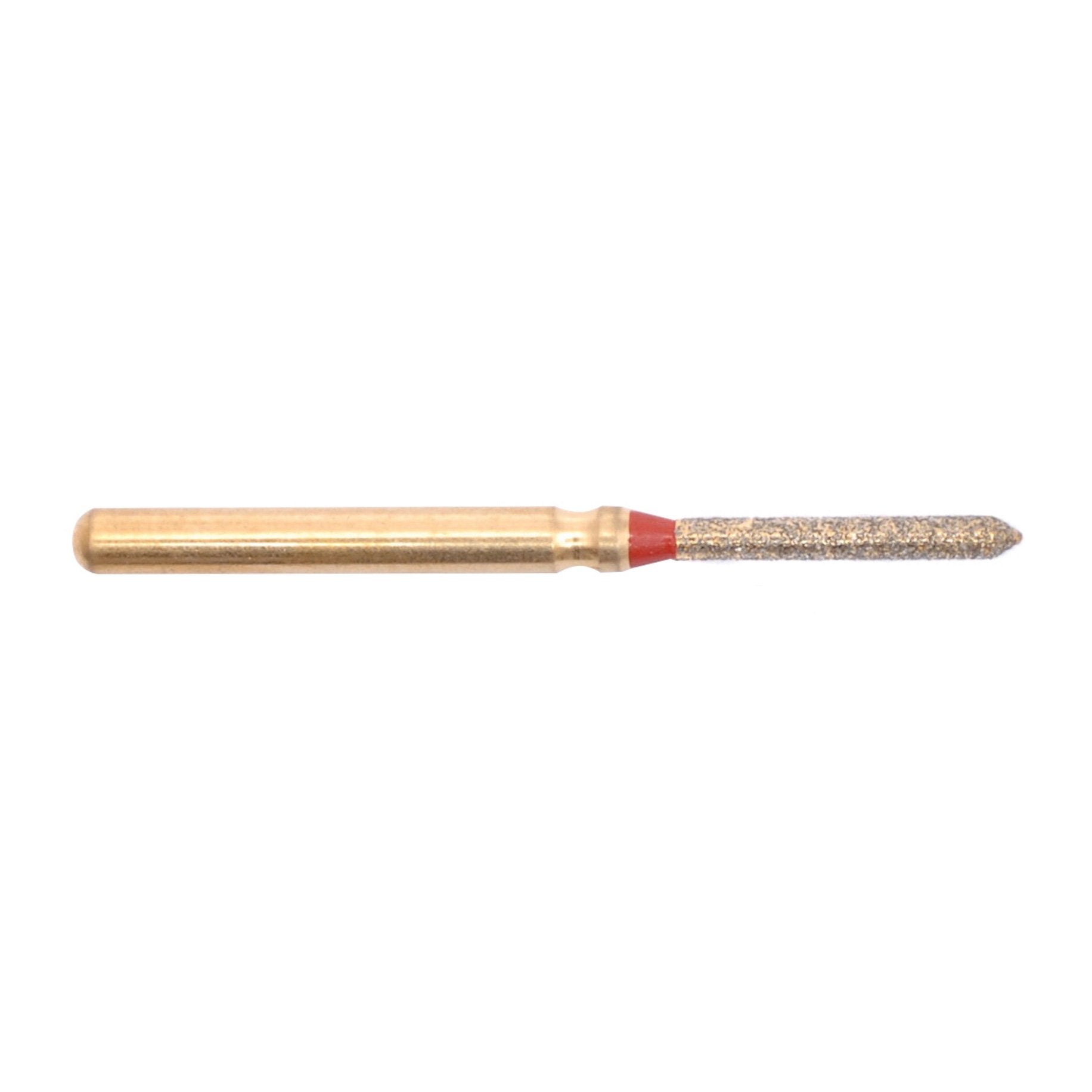 Gold Diamond Burs Pointed Cylinder FG Fine 130/012