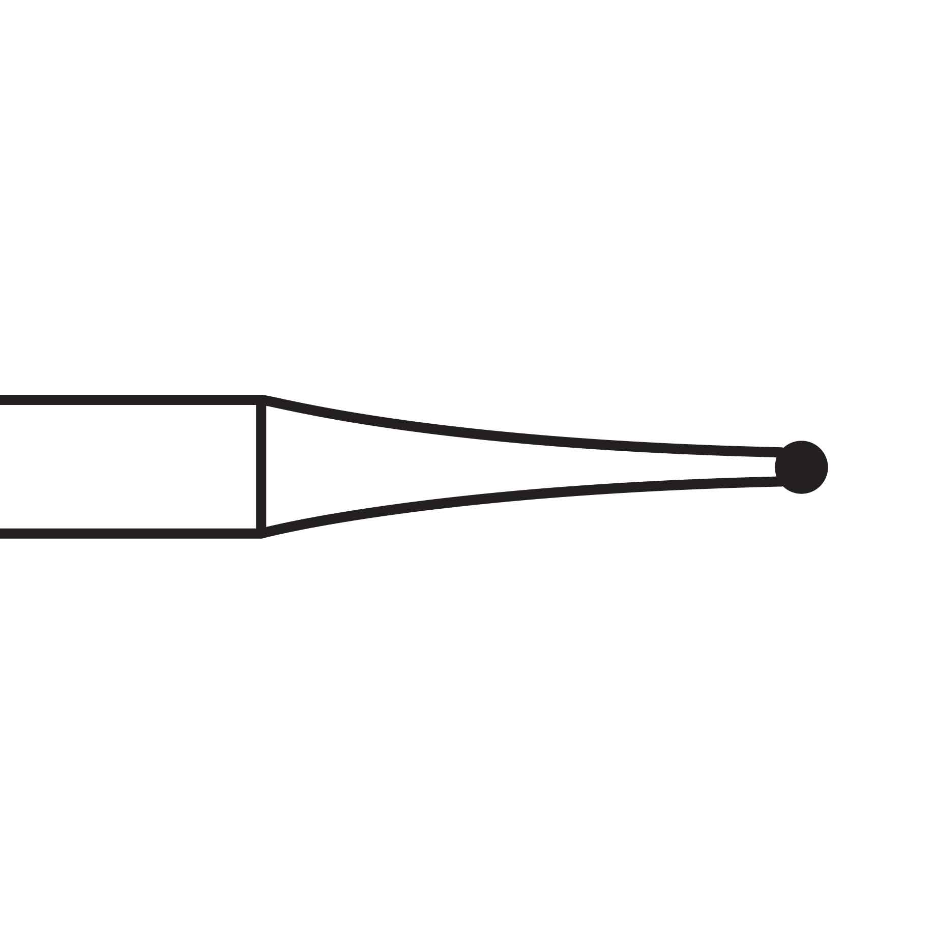 Steel Burs Round RA No. 1 009