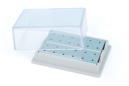 Bur Block with Lid 24 Holes FG