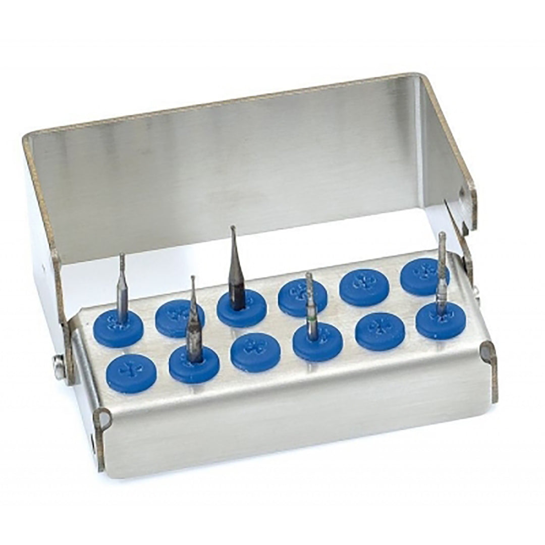 Plug'in 12 Hole Bur Holder Blue
