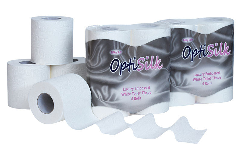 Toilet Tissue Rolls 2 ply, White