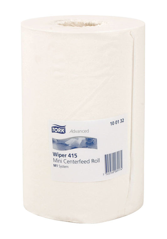 Wiper Rolls Mini M-Tork (8‚Äù) - 1 ply, White (100152)