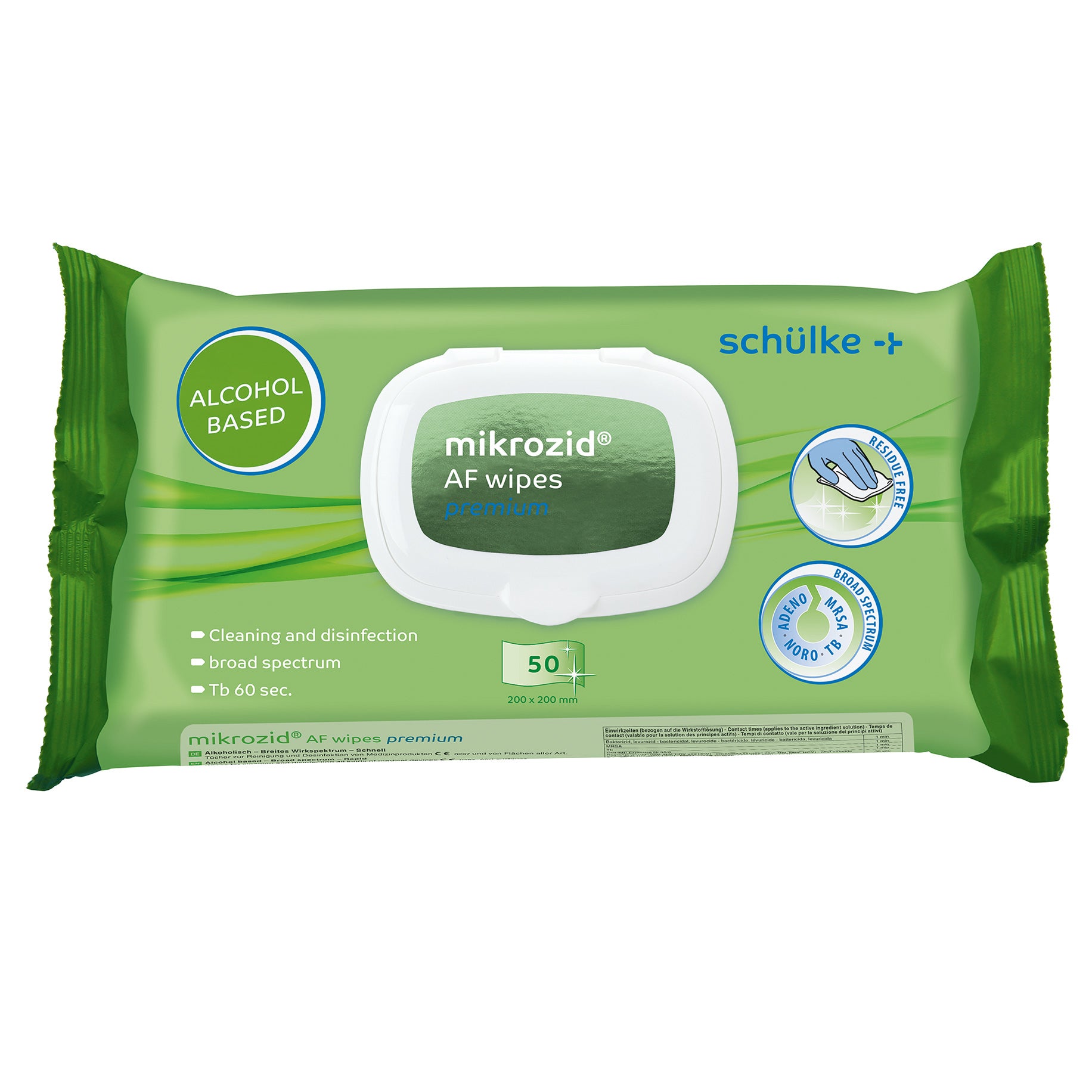 mikrozid AF wipes Alcohol-based