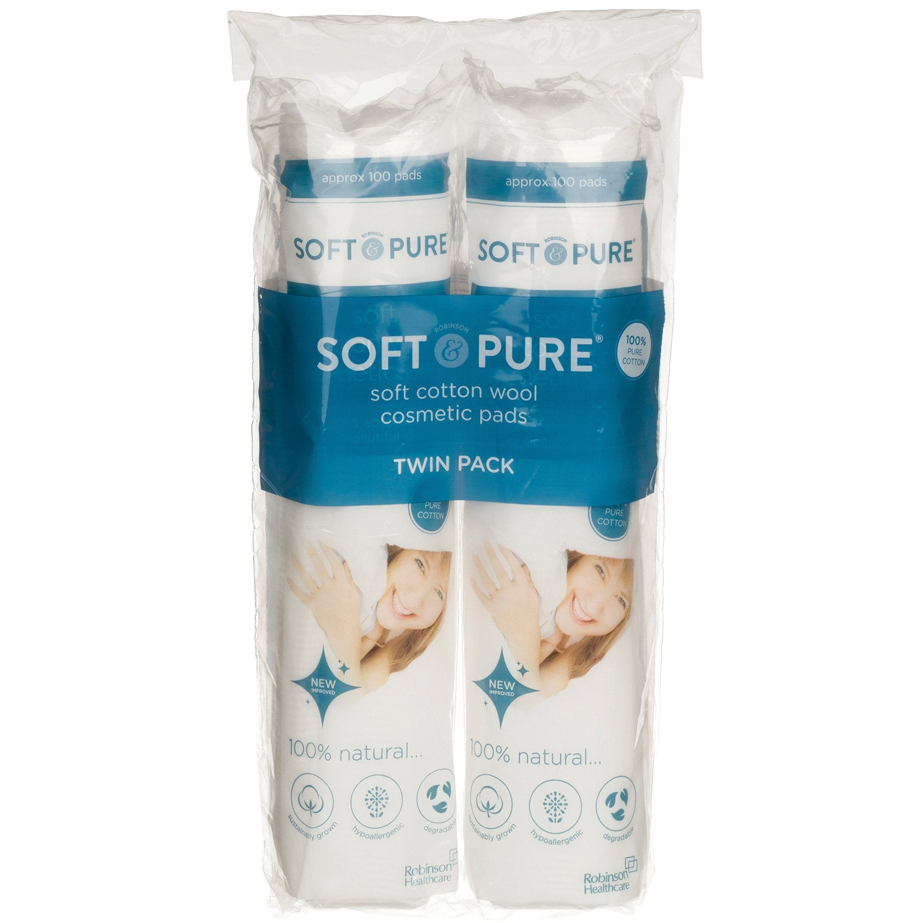Round Cotton Wool Cosmetic Remover Pads