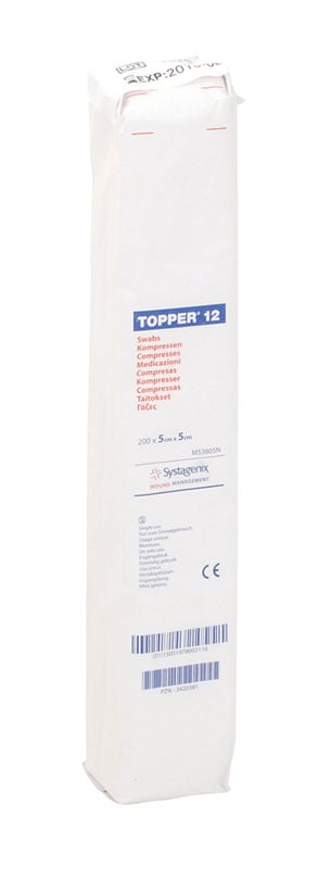 Topper 12 Swabs (Non-Sterile) 5cm x 5cm