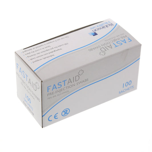 Fast Aid Pre-Injection Swabs ‚Äì 70% IPA Alcohol