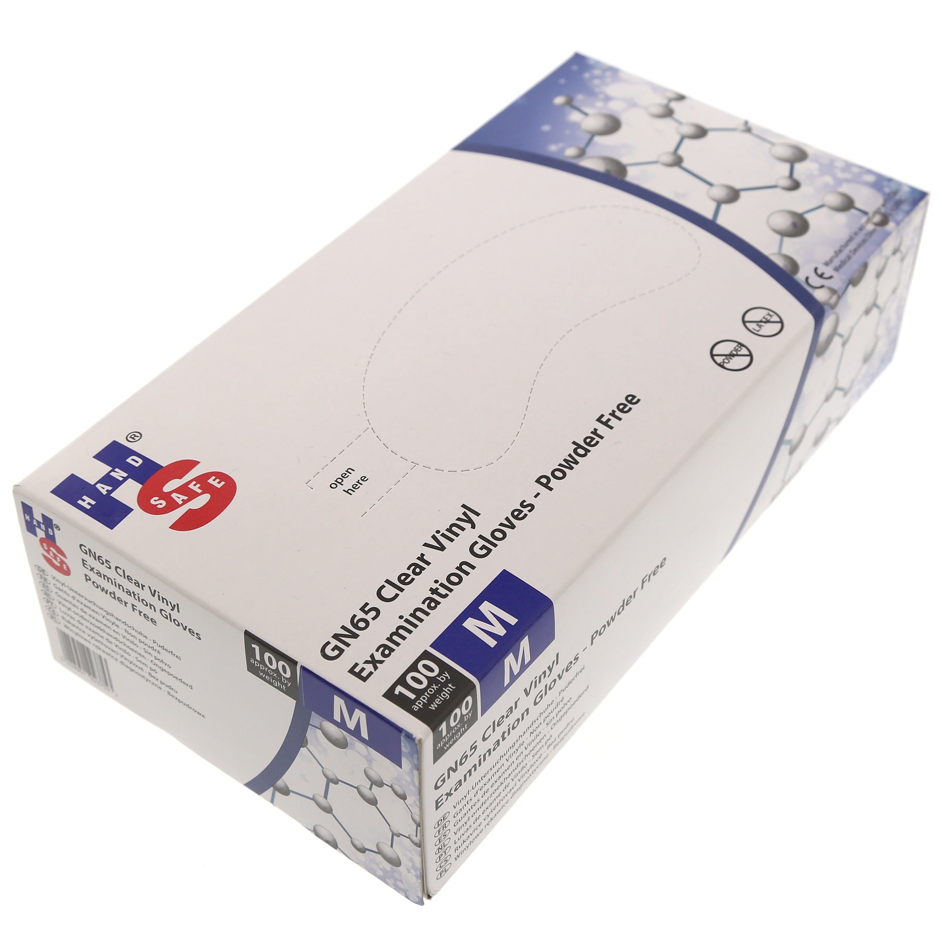 Clear Vinyl Examination Gloves Powder Free Medium